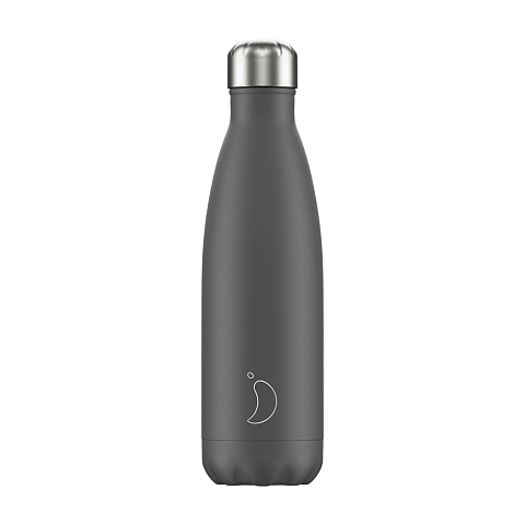 Chilly's Monochrome B500MOGRY Trinkflasche Tägliche Nutzung 500 ml Edelstahl Grau