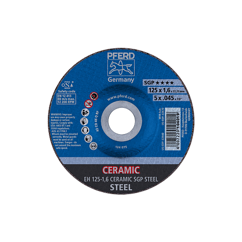 PFERD EH 125-1,6 CERAMIC SGP STEEL Winkelschleifer-Zubehör