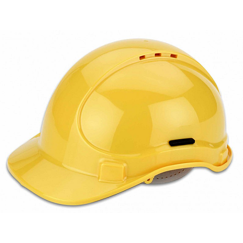 Cimco 140202 Sicherheitskopfschutz Polyethylen Weiß, Gelb
