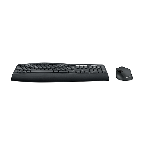 Logitech 920-008221 Tastatur Maus enthalten Universal RF Wireless + Bluetooth QWERTZ Deutsch Schwarz