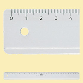 M+R 1140 - 0000 Schreibtisch-Lineal 400 mm Polystyrene Transparent 1 Stück(e)