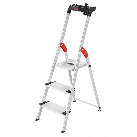 Hailo Alu-Sicherheits-Stehleiter ComfortLine L80 3Stufen