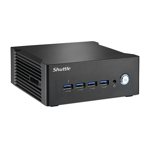 Shuttle Nano PC NA10H7, AMD Ryzen™ 7-8845HS APU, Radeon780M , 2xHDMI, 2xUSB-C 4.0(DP), 2x2.5Gbit LAN, inkl. VESA 24/7 Dauerbetrieb, inkl. VESA