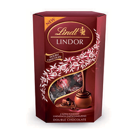 Lindt Lindor Cornet Double Chocolate 200g
