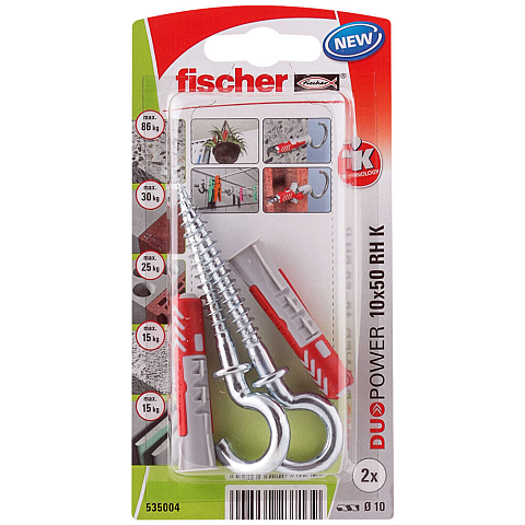 Fischer 535004 Schraubanker/Dübel 2 Stück(e) Schrauben- & Dübelsatz 50 mm