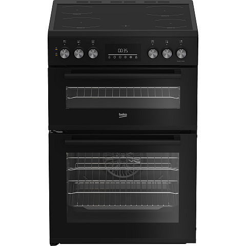 Beko EDC6731K Küchenherd Freistehender Herd Elektro Zonen-Induktionskochfeld Schwarz