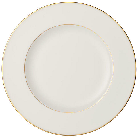 Villeroy & Boch Anmut Gold Essteller Rund Porzellan Gold, Weiß 1 Stück(e)