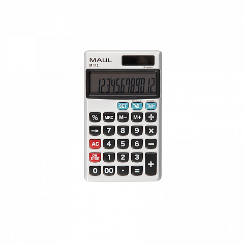 MAUL M112 Taschenrechner Tasche Display-Rechner Silber