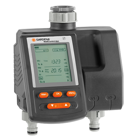 Gardena 1874-20 Wasser-Timer Schwarz Digitaler Bewässerungstimer