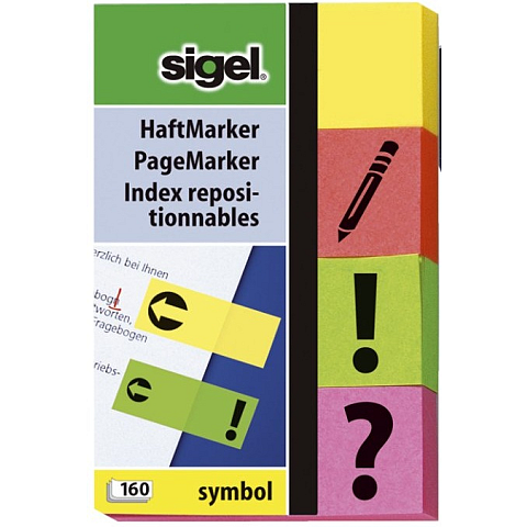 Sigel HN635 selbstklebendes Etikett Grün, Pink, Rot, Gelb 160 Stück(e)