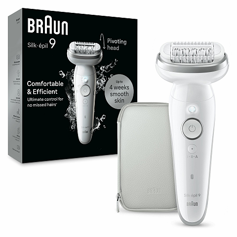 Braun Silk-épil 9 9-011 40 Pinzette Silber, Weiß