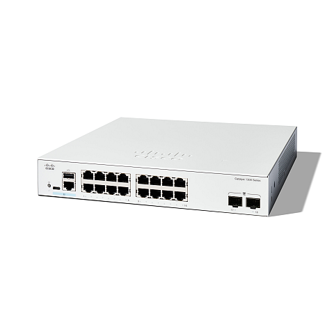 Cisco C1300-16T-2G Netzwerk-Switch Managed L2/L3 Gigabit Ethernet (10/100/1000) Weiß