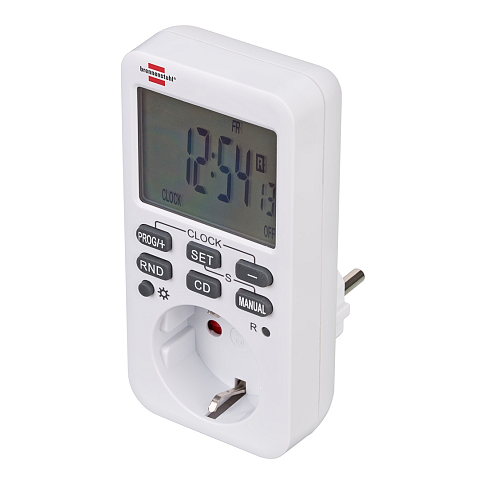 Brennenstuhl 1506320 Elektrischer Timer Weiß Wochentimer