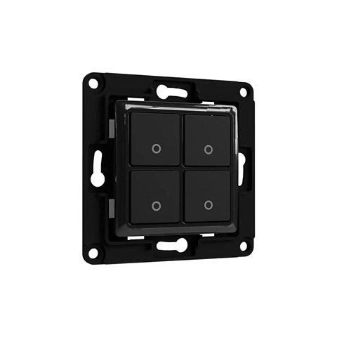 Shelly Switch 4 Lichtschalter Kunststoff Schwarz