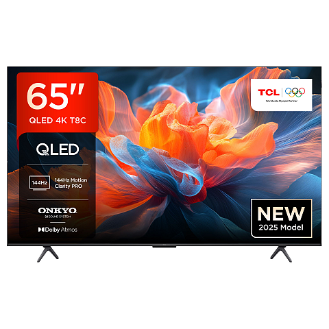 TCL 65T8C-UK Fernseher 165,1 cm (65") 4K Ultra HD Smart-TV WLAN Metallisch 350 cd/m²