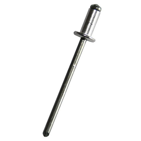 Dresselhaus Gesipa-Blindnieten Alu-Standard Flachkopf, lang, 4 x 12 mm, 100 Stück Nietnagel Blindniete