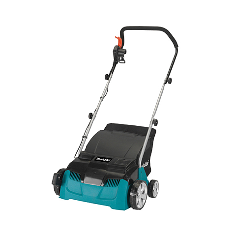 Makita UV3200 Rasen-Vertikutierer 1300 W 30 l Schwarz, Cyan