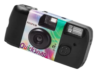 Fujifilm Quicksnap Flash Einweg-Filmkamera 135 mm Schwarz