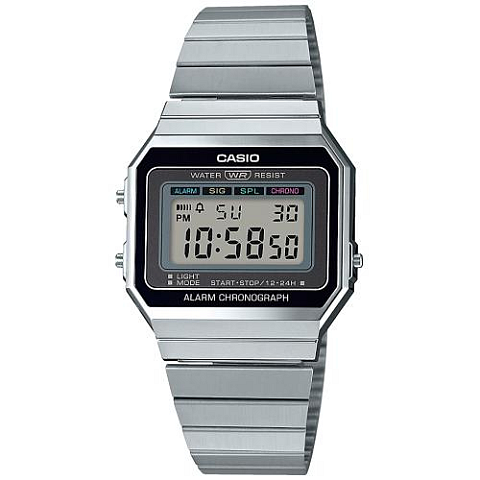 Casio A700WE-1AEF Uhr Armbanduhr Männlich Quarz Silber