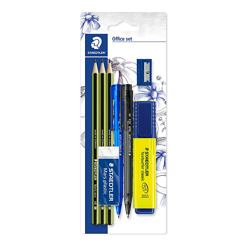 Staedtler 60 BK-4 Füller- & Stiftegeschenkset Kugelschreiber Graphitstift Sichtverpackung