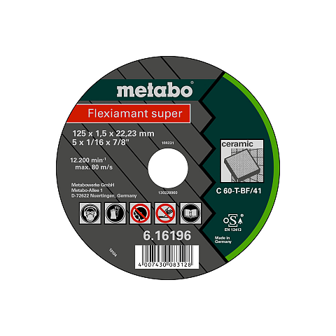 Metabo 616196000 Winkelschleifer-Zubehör Schneidedisk