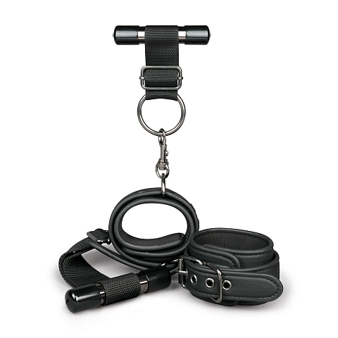 EasyToys Fetish Collection ET379BLK Bondage-Ausrüstung/Seil Bondage Handschellen Schwarz Polyester, Kunstleder, Metall