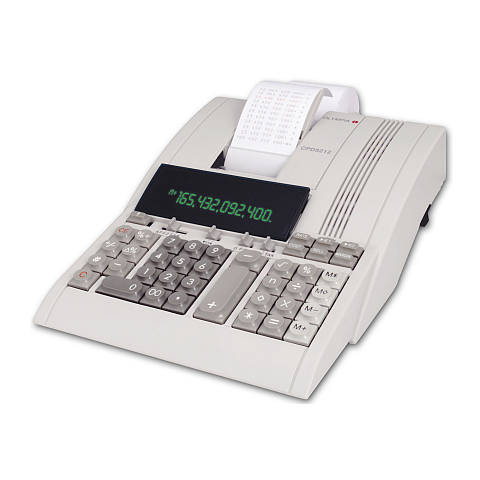 Olympia CPD 5212 Taschenrechner Desktop Druckrechner Weiß