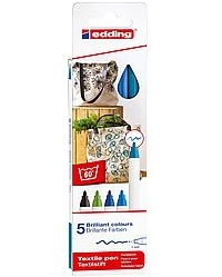 Edding 4600 Marker 5 Stück(e) Fibre tip Mehrfarbig