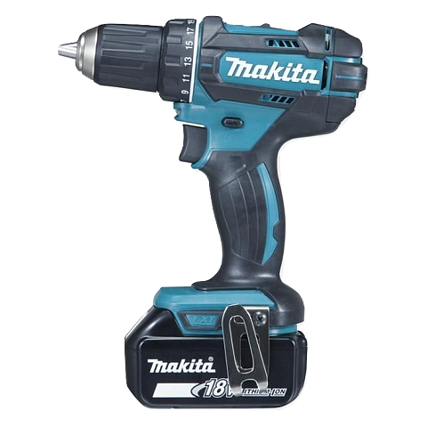 Makita DDF482RFJ Bohrmaschine 1900 RPM 1,5 kg Schwarz, Blau