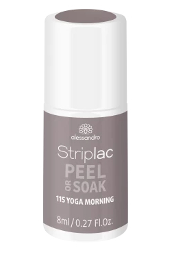 alessandro Striplac Peel or Soak Yoga Morning Gelnagellack 8 ml Grau