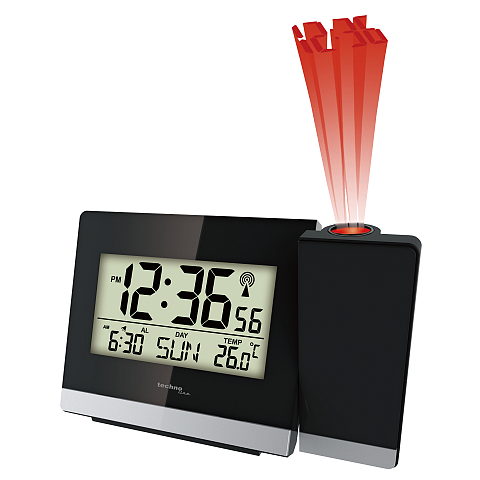 Technoline WT 536 Wand- /Tischuhr Digitale Uhr Schwarz