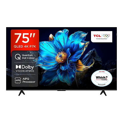 TCL 75P7K-UK Fernseher 190,5 cm (75") 4K Ultra HD Smart-TV WLAN Metallisch 350 cd/m²