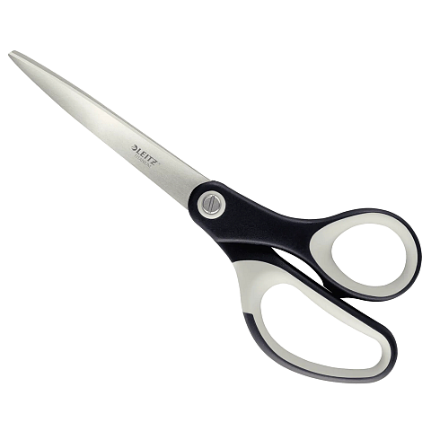 Leitz 54176095 Büro- & Bastelschere Büroscheren Gerader Schnitt Schwarz, Weiß