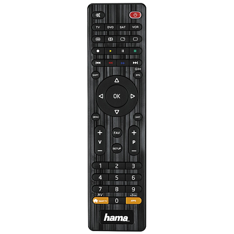 Hama 00012306 Fernbedienung IR Wireless DVD/Blu-ray, STB, TV, VCR Drucktasten