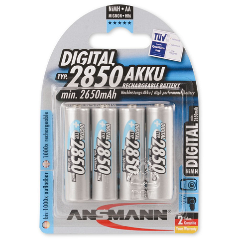 Ansmann 5.0350.92 Haushaltsbatterie Wiederaufladbarer Akku AA Nickel-Metallhydrid (NiMH)