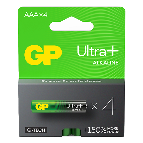GP Batteries Ultra Plus Alkaline 03024AUPETA-B4 Haushaltsbatterie Einwegbatterie AAA Alkali