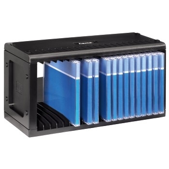 Hama CD-Rack 20, Black 20 Disks Schwarz