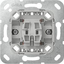 GIRA 310700 Elektroschalter Wippschalter Chrom, Grau