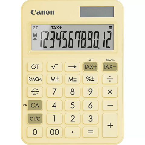 Canon LS-125KB Taschenrechner Desktop Einfacher Taschenrechner Gelb