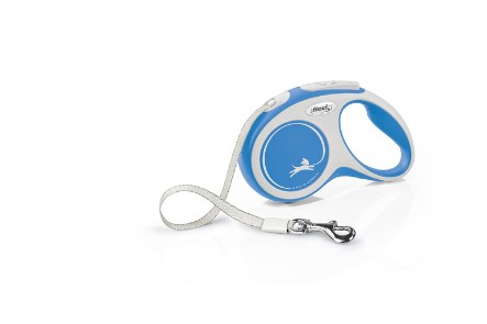 Flexi 4000498043530 Hunde-/Katzenleine 5 m Blau, Weiß Nylon Hund Rückziehbare Leine