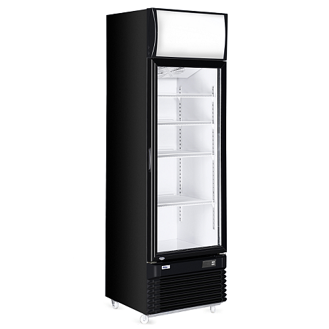 Hendi 233788 Industrieller Kühl/Gefrierschrank Vitrinenkühlschrank 313 l Freistehend E