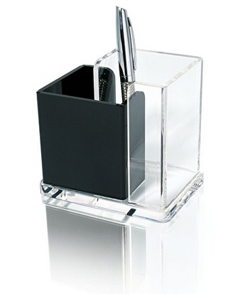Wedo 60 6001 Stiftehalter Acryl Schwarz, Transparent