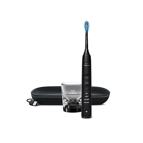 Philips Sonicare DiamondClean DiamondClean 9000 HX9911/09 Elektrische Schallzahnbürste mit App - Schwarz
