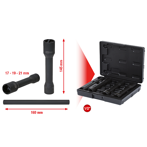 KS Tools 913.1290 Steckdosen/Steckdosen-Set Steckschlüssel-Satz