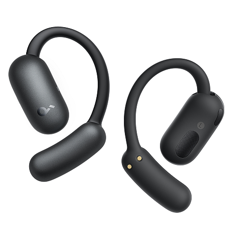Soundcore AeroFit 2 Kopfhörer Kabellos Offene Ohren Anrufe/Musik/Sport/Alltag Bluetooth Schwarz