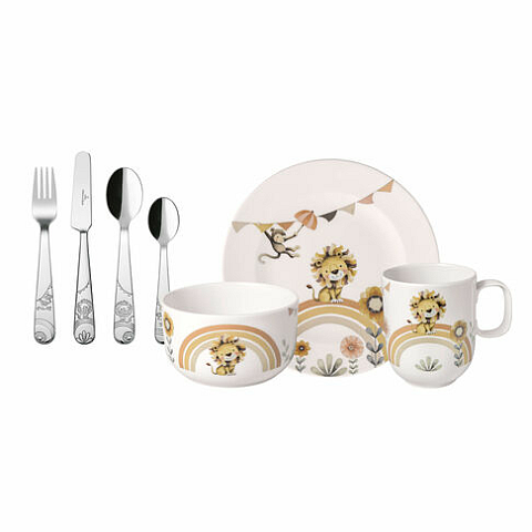 Villeroy & Boch 1486738435 Geschirrset 7 Stück(e) Porzellan Mehrfarbig, Weiß