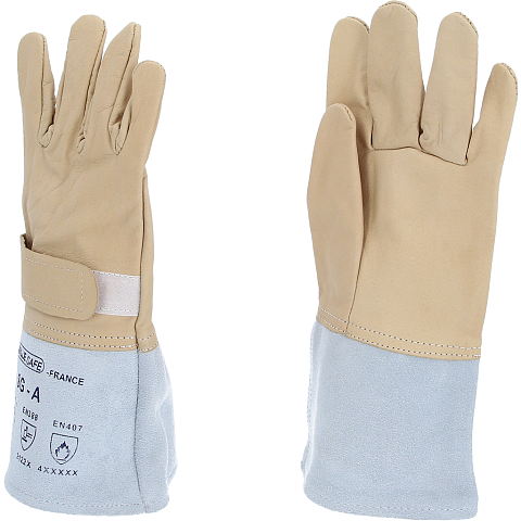 KS Tools 117.0143 Handschutz Isolierende Handschuhe Beige, Grau Leder 1 Stück(e)