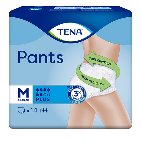 TENA Pants Plus Inkontinenzunterwäsche Unisex 14 Stück(e)