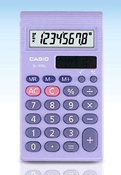Casio SL-450L Taschenrechner Tasche Finanzrechner