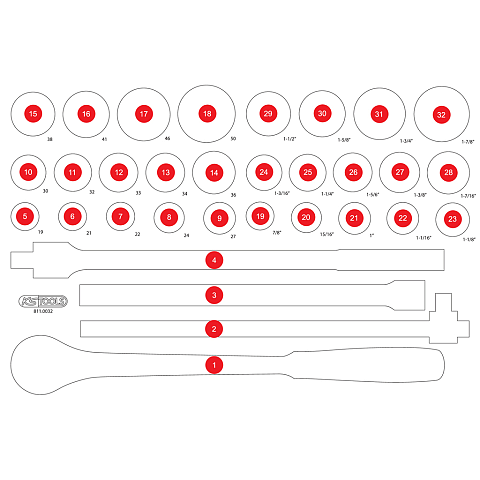 KS Tools 811.0032-97 Werkzeugkoffer-Zubehör
